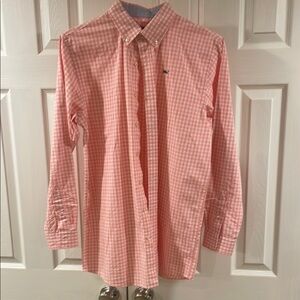 Vineyard Vines Pink Button Down Shirt Classic Gingham